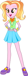 Size: 2008x5364 | Tagged: safe, artist:lhenao, luster dawn, human, equestria girls, the last problem, spoiler:s09, clothes, cute, equestria girls-ified, legs, miniskirt, next generation, pleated skirt, ponytail, ribbon, shirt, shoes, simple background, skirt, solo, t-shirt, transparent background, vest