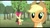 Size: 1280x720 | Tagged: safe, derpibooru import, screencap, apple bloom, applejack, earth pony, pony, the super speedy cider squeezy 6000, apple tree, derp, dizzy, duo, hub logo, sweet apple acres, tree