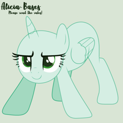 Size: 2000x2000 | Tagged: safe, alicorn, pony, base, female, mare, ms paint friendly