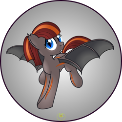 Size: 5000x5000 | Tagged: safe, artist:lakword, bat pony, pony, cute, jumping, solo