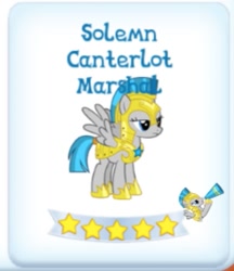 Size: 335x388 | Tagged: safe, windstorm, pegasus, pony, armor, female, gameloft, guardsmare, mare, royal guard, solemn canterlot marshal, solo