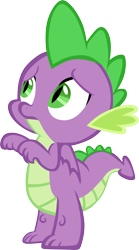 Size: 1874x3379 | Tagged: safe, artist:memnoch, spike, dragon, simple background, solo, transparent background, vector, winged spike