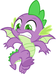 Size: 2773x3644 | Tagged: safe, alternate version, artist:memnoch, spike, dragon, sweet and smoky, claws, simple background, solo, spread toes, toes, transparent background, vector, winged spike