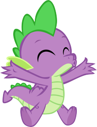 Size: 2447x3194 | Tagged: safe, artist:memnoch, spike, dragon, male, simple background, solo, tail, transparent background, underfoot, vector, winged spike