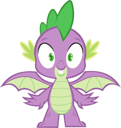 Size: 3842x4050 | Tagged: safe, artist:memnoch, spike, dragon, molt down, simple background, solo, transparent background, vector, winged spike