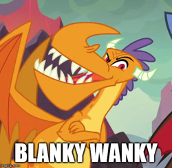 Size: 510x499 | Tagged: safe, edit, edited screencap, screencap, billy (dragon), dragon, sweet and smoky, caption, cropped, crossed arms, image macro, imgflip, male, meme, solo, solo focus, teenaged dragon, text