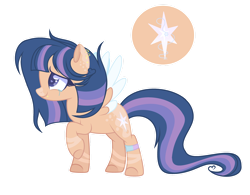 Size: 1280x1000 | Tagged: safe, artist:galaxyfoxy96, oc, oc:magic sparkler, pegasus, pony, female, mare, offspring, parent:flash sentry, parent:twilight sparkle, parents:flashlight, simple background, solo, transparent background, two toned wings