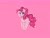 Size: 2048x1536 | Tagged: safe, artist:siripim111, derpibooru import, pinkie pie, earth pony, pony, chest fluff, cute, diapinkes, ear fluff, female, pink background, simple background, smiling, solo