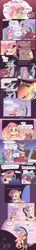 Size: 972x6699 | Tagged: safe, artist:sansdy, derpibooru import, discord, fluttershy, smooze, tree hugger, twilight sparkle, pegasus, pony, broken english, comic, cute, discord's house, discoshy, engrish, female, friendship bracelet, hug, male, shipping, straight, suitcase, tea party, watch