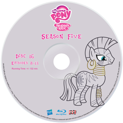 Size: 2342x2339 | Tagged: safe, artist:pixelgrip94, zecora, season 5, blu-ray, fake, fake blu-ray set, simple background, transparent background