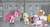 Size: 1366x738 | Tagged: safe, derpibooru import, screencap, pinkie pie, earth pony, pony, the last laugh, clipboard, clothes, crate, factory, gag factory, glasses, lights, pencil, sans smirk, stool, suit, white coat, worker