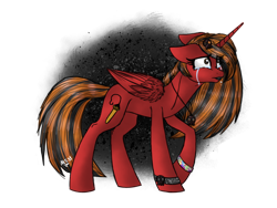 Size: 2048x1536 | Tagged: safe, artist:melonseed11, oc, oc:ariel, alicorn, pony, alicorn oc, crying, female, mare, solo