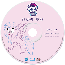 Size: 2339x2339 | Tagged: safe, artist:pixelgrip94, silverstream, season 9, spoiler:s09, fake blu-ray set