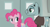 Size: 1366x738 | Tagged: safe, derpibooru import, screencap, pinkie pie, earth pony, pony, the last laugh, door, factory, gag factory, laboratory, sans smirk, science lab