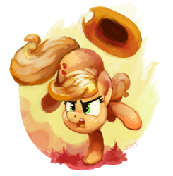 Size: 2514x2561 | Tagged: safe, artist:aemantaslim, derpibooru import, applejack, earth pony, pony, angry, female, mare, simple background, solo, white background