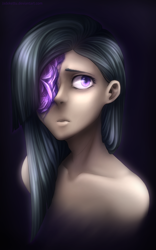 Size: 1200x1920 | Tagged: safe, artist:jadekettu, marble pie, human, female, humanized, sad, solo