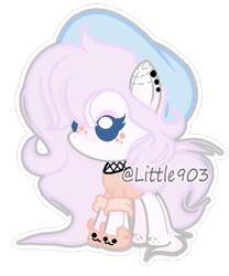 Size: 537x645 | Tagged: safe, artist:little903, oc, earth pony, pony, chibi, clothes, female, mare, plushie, shirt, solo
