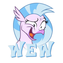 Size: 2160x2160 | Tagged: safe, artist:ljdamz1119, silverstream, classical hippogriff, hippogriff, cute, diastreamies, simple background, solo, transparent background, wew, you look so weird