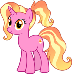 Size: 1285x1316 | Tagged: safe, artist:crystalmagic6, luster dawn, pony, unicorn, cutie mark, female, mare, simple background, smiling, transparent background, vector