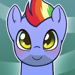 Size: 1000x1000 | Tagged: safe, artist:puetsua, bow hothoof, pegasus, pony, abstract background, bust, looking at you, male, portrait, solo, stallion