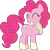 Size: 1505x1505 | Tagged: safe, artist:mrkat7214, derpibooru import, edit, editor:slayerbvc, pinkie pie, earth pony, pony, female, giggling, mare, ponies wearing sunburst's socks, raised hoof, simple background, socks (coat marking), solo, transparent background, vector, vector edit