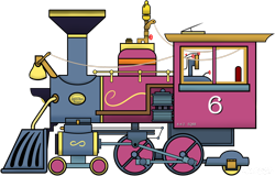 Size: 1600x1021 | Tagged: safe, artist:railroadbronies, derpibooru import, pony, friendship express, steam train