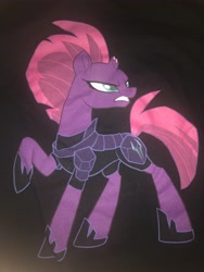 Size: 3024x4032 | Tagged: safe, editor:undeadponysoldier, tempest shadow, pony, unicorn, my little pony: the movie, broken horn, clothes, hoof shoes, horn, irl, photo, raised hoof, shirt, t-shirt