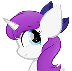 Size: 1091x1088 | Tagged: safe, artist:sugarcloud12, oc, oc:solia moon, pony, unicorn, bow, bust, female, hair bow, mare, portrait, simple background, solo, transparent background