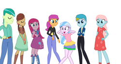 Size: 2048x1080 | Tagged: safe, artist:diana173076, gallus, ocellus, pinkie pie, sandbar, silverstream, smolder, yona, equestria girls, beautiful, cute, cuteamena, diaocelles, diastreamies, equestria girls-ified, gallabetes, pinkamena diane pie, sandabetes, smolderbetes, student six, yonadorable