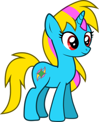 Size: 1060x1307 | Tagged: safe, artist:lightningbolt, derpibooru exclusive, oc, oc only, oc:jirehlov solace, pony, unicorn, .svg available, commission, female, horn, mare, simple background, smiling, solo, standing, svg, transparent background, vector