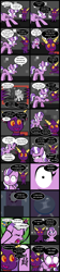 Size: 2000x8953 | Tagged: safe, artist:magerblutooth, diamond tiara, oc, oc:handy dandy, oc:il, earth pony, pony, comic:diamond and dazzle, comic, imp, jewelry, mirror, pet bowl, tiara