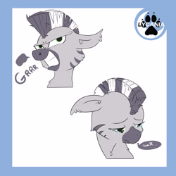 Size: 3500x3500 | Tagged: safe, artist:lycania29, oc, oc:zebra north, pony, zebra, solo, telegram sticker, zebra oc