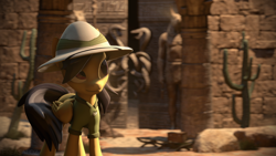 Size: 3800x2137 | Tagged: safe, artist:freasaloz, daring do, pony, 3d, solo, source filmmaker