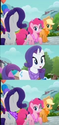 Size: 1000x2106 | Tagged: safe, artist:hu乘云, derpibooru import, edit, edited screencap, screencap, applejack, pinkie pie, rarity, twilight sparkle, twilight sparkle (alicorn), alicorn, earth pony, pony, unicorn, rainbow roadtrip, clothes, scarf