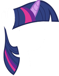Size: 628x813 | Tagged: safe, edit, editor:undeadponysoldier, twilight sparkle, unicorn, horn, mane, mane only, no pony, simple background, solo, transparent background, vector, vector edit