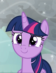 Size: 725x940 | Tagged: safe, screencap, twilight sparkle, twilight sparkle (alicorn), alicorn, pony, the ending of the end, cropped, cute, smiling, solo, twiabetes