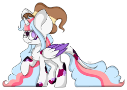 Size: 1062x752 | Tagged: safe, artist:mintoria, oc, oc:magic wind, alicorn, pony, alicorn oc, female, hat, mare, raised hoof, simple background, solo, transparent background, witch hat