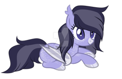 Size: 1280x830 | Tagged: safe, artist:magicdarkart, oc, bat pony, pony, base used, female, mare, prone, simple background, solo, transparent background