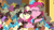 Size: 1366x768 | Tagged: safe, derpibooru import, screencap, pinkie pie, earth pony, pony, the ending of the end, avalanche, chocolate, cupcake, food, frosting, mess, messy, solo