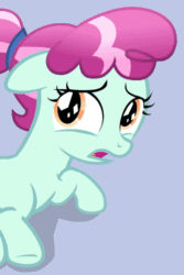 Size: 410x615 | Tagged: safe, screencap, cherry valley, crystal pony, pony, season 9, the beginning of the end, spoiler:s09, animated, crystal filly, female, filly, invisible stallion, loop, out of context
