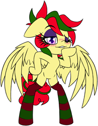 Size: 2012x2576 | Tagged: safe, artist:nekro-led, oc, oc only, oc:attraction, pegasus, pony, bipedal, blowing a kiss, blushing, clothes, cute, femboy, leggings, male, socks, stallion, trap