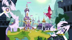 Size: 1920x1080 | Tagged: safe, screencap, bird, sparkle's seven, canterlot castle, fan