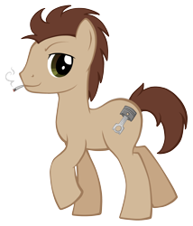 Size: 2076x2430 | Tagged: safe, artist:petraea, oc, oc only, earth pony, pony, cigarette, male, simple background, solo, stallion, transparent background, vector