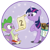 Size: 554x554 | Tagged: safe, artist:princemars, spike, twilight sparkle, unicorn twilight, dragon, unicorn, 2, book, quill, saddle bag, scroll, stamp, text