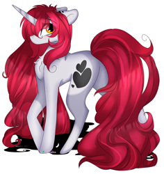 Size: 3500x3715 | Tagged: safe, artist:2pandita, oc, oc:yuko, pony, unicorn, female, mare, simple background, solo, white background