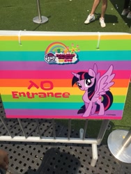 Size: 720x960 | Tagged: safe, photographer:henrychan, twilight sparkle, twilight sparkle (alicorn), alicorn, pony, cardboard twilight, chinese, friendship carnival, hong kong, irl, photo, solo, stock vector