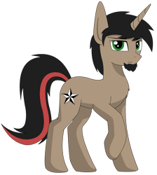 Size: 1598x1782 | Tagged: safe, artist:lonebigcity, oc, oc:lone misto, pony, unicorn, male, simple background, solo, standing, transparent background