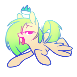 Size: 1000x1000 | Tagged: safe, artist:illiuminc, oc, oc:illium, pegasus, pony, looking at you, open mouth, simple background, solo, transparent background