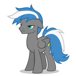 Size: 894x894 | Tagged: safe, artist:oblivionfall, oc, oc only, oc:cloud zapper, pegasus, pony, male, sleepy eyes, solo, stallion, tired