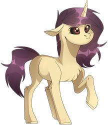 Size: 1087x1259 | Tagged: safe, artist:holocorn, oc, oc only, pony, unicorn, black sclera, chest fluff, solo